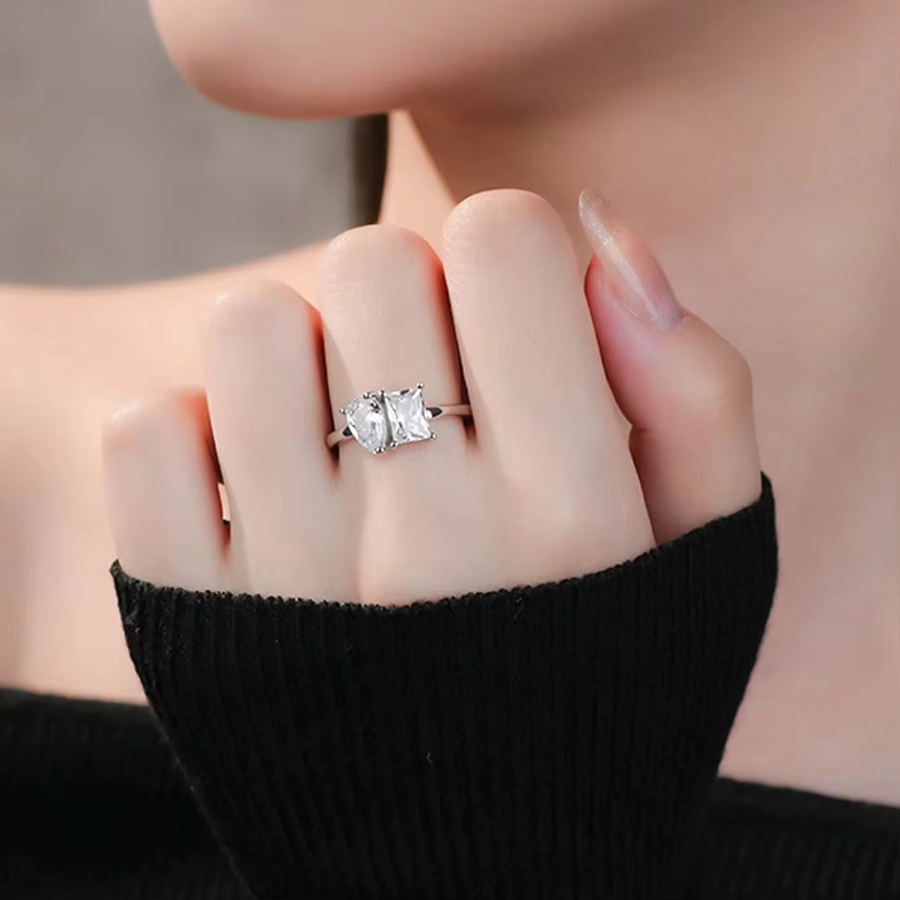 KAHOOT Ring, 925 Silber, Moissanit, Unisex - Bild 3