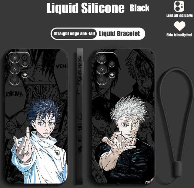 Jujutsu Kaisen Anime Handyhülle für Samsung Galaxy S26 S25 S24 S23 S22 S21 S20 Ultra Plus Lite mit Liquid Rope Design - Bild 1