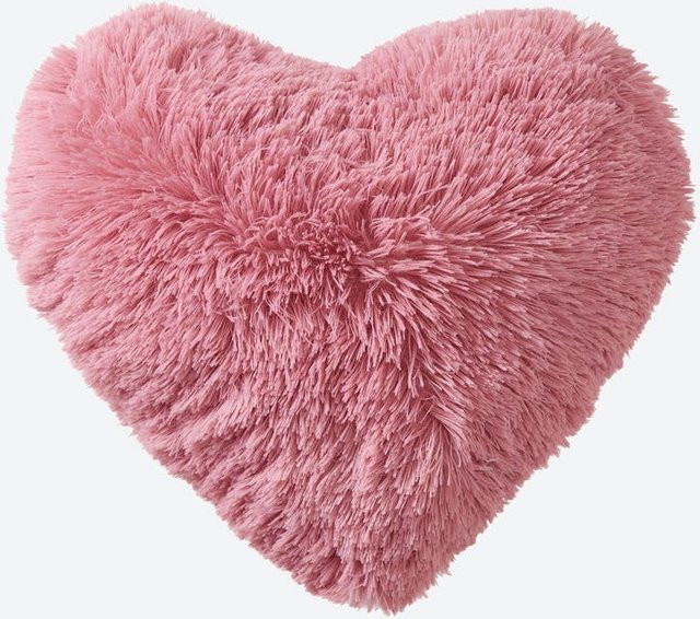 NKD Dekokissen im Herz-Design in Pink, Durchmesser: 38 cm - Bild 1