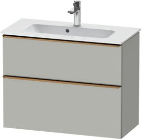 Duravit Waschtischunterschrank D-Neo Compact, grau matt, wandhängend, B: 81 cm, T: 37,2 cm, H: 62,5 cm - Bild 1