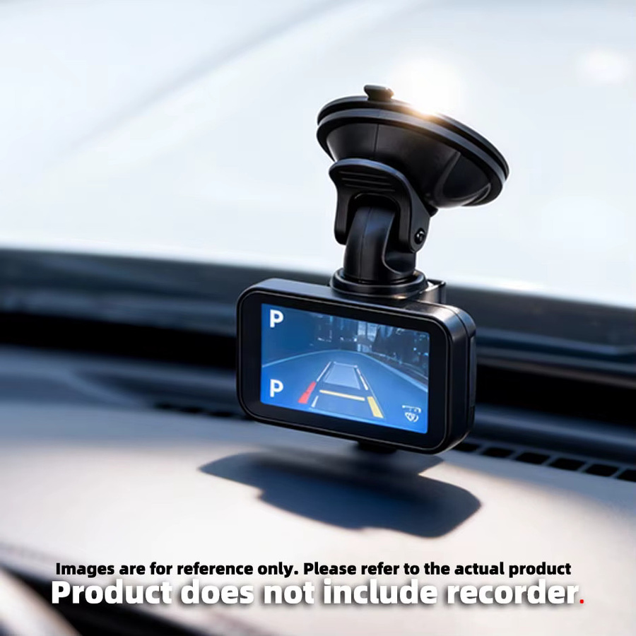 QXNY Universal 360 Grad rotierende Saugnapfhalterung für Action-Kameras und Auto-DVR in Schwarz - Bild 2