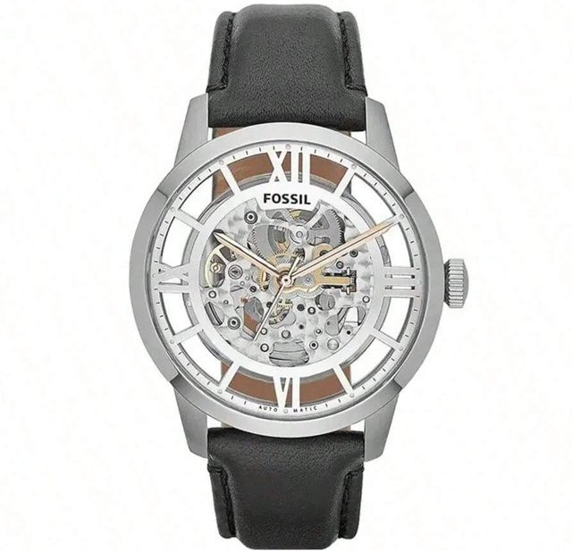 Fossil Armbanduhr, Automatik, Edelstahl, silber, Herren - Bild 1