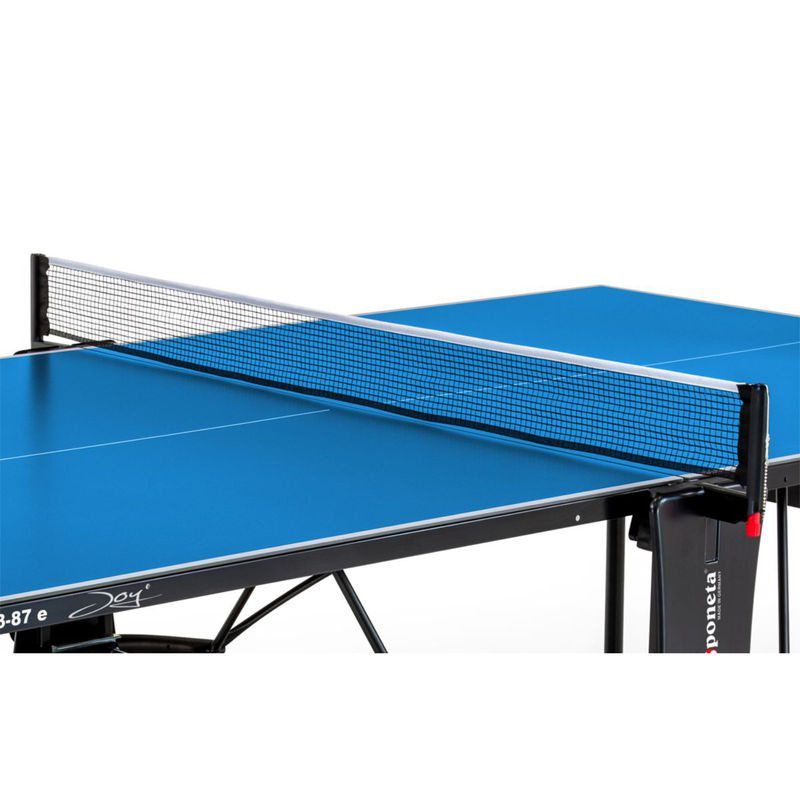 Sponeta SportLine Outdoor-Tischtennis-Tisch S 3-87 e, blau mit schwarzem Untergestell, Melaminharzplatte und Metallgestell, B/T/H: 152,5 x 152,5 x 76,0 cm - Bild 3