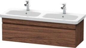 Duravit Waschtischunterschrank DuraStyle in Nussbaum dunkel, B/T/H: 123 x 44,8 x 39,8 cm - Bild 1