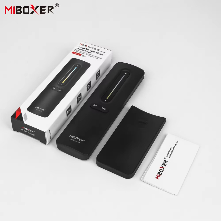 Miboxer C3 RF Wireless Remote Touch Fernbedienung für CCT LED-Streifen, 2,4 GHz, Schwarz - Bild 2