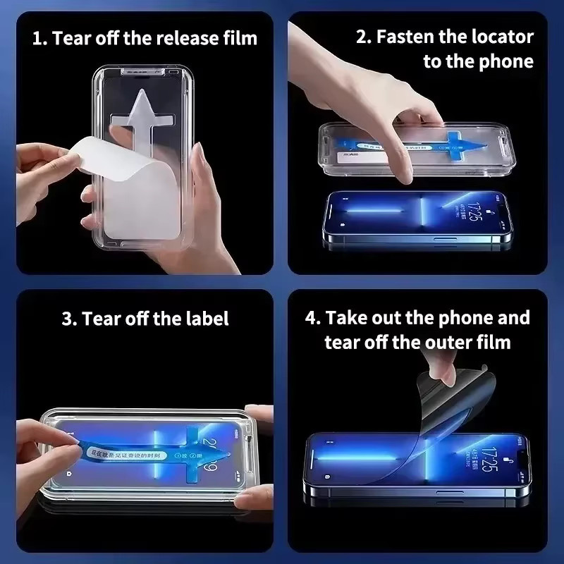 2er-Pack Displayschutzfolie aus gehärtetem Glas für Honor Magic 8 Pro mit automatischem Installationswerkzeug, transparent - Bild 4