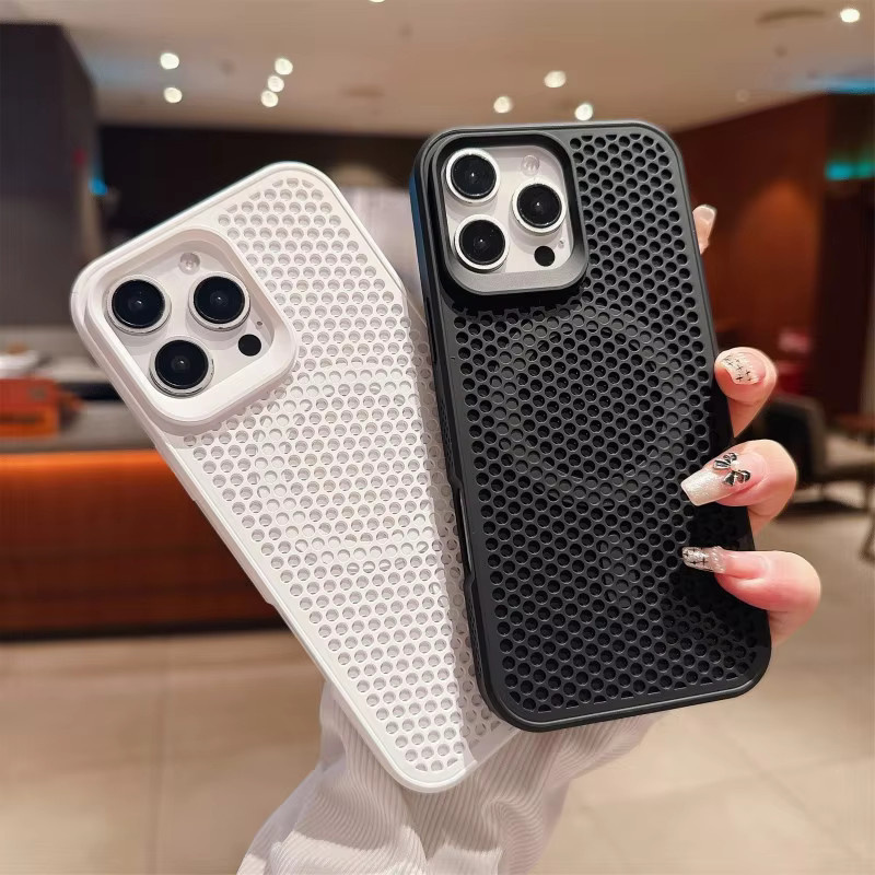 EHUIDE 3D Hohlwaben-Magnetgehäuse für iPhone 17 Pro Max, 16, 15, 14, 13 in Purple mit kabellosem Laden und stoßfestem Schutz durch Wärmeableitung - Bild 2