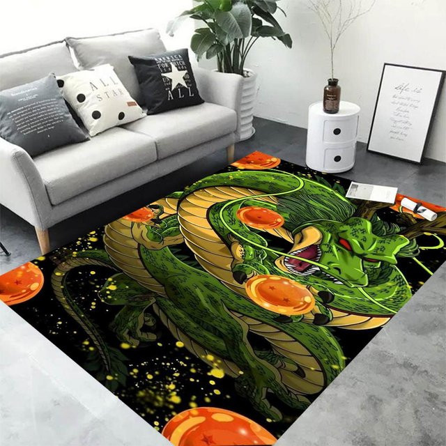 D-DRAG0N Ball S-Shenron Teppich für Kinder mit Motiv, waschbar, Polyester, B/T: 80 x 120 cm, Mehrfarbig - Bild 1