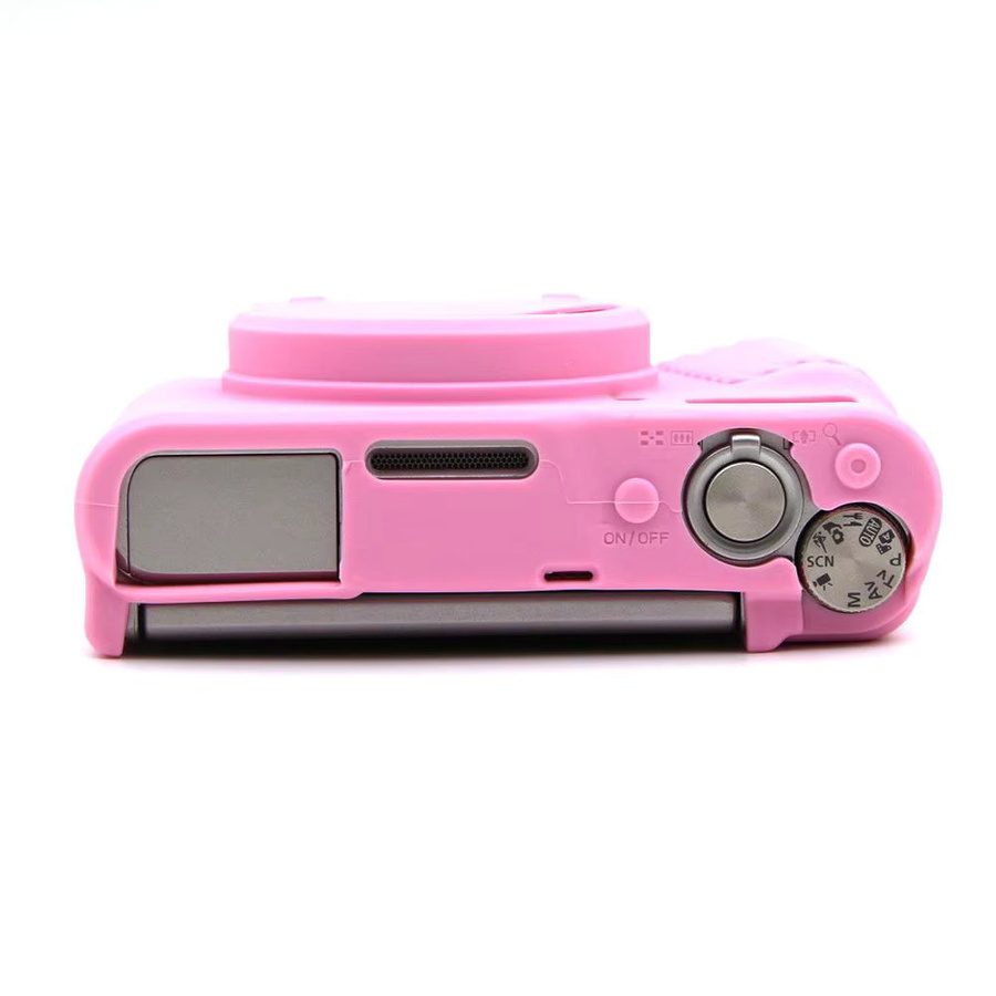 Silikon-Schutzhülle für Canon SX740 HS / SX730 HS in Pink – stoßdämpfende und kratzfeste Abdeckung mit vollständigem Tastenzugriff - Bild 3