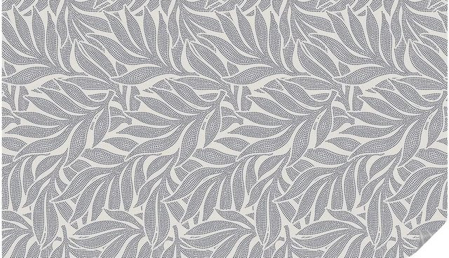Tulup Fensterfolie Blatt Motiv Sichtschutz selbstklebend Grau B: 116 cm, H: 200 cm - Bild 1