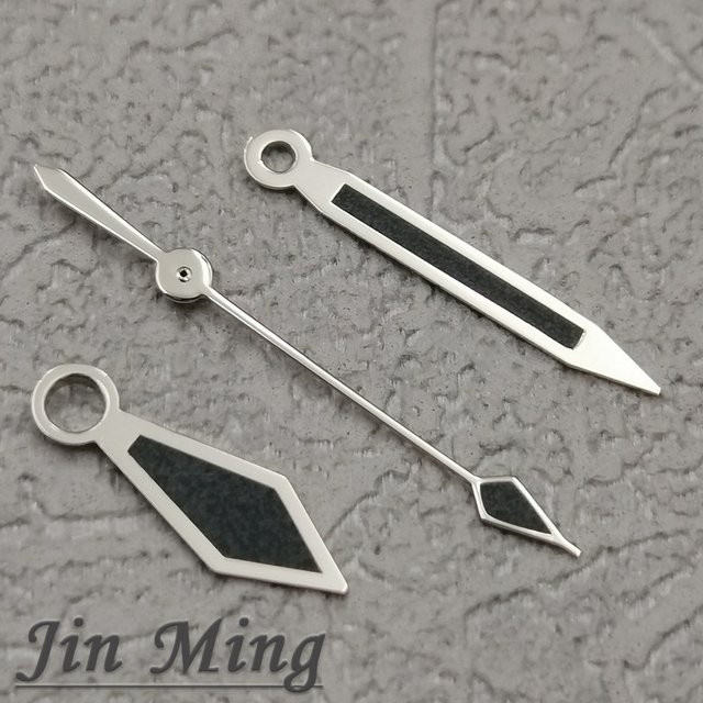 LUJIE Uhren Zubehör, Uhr Hände, Silber Schwarz, Grün Leuchtend, Unisex - Bild 1