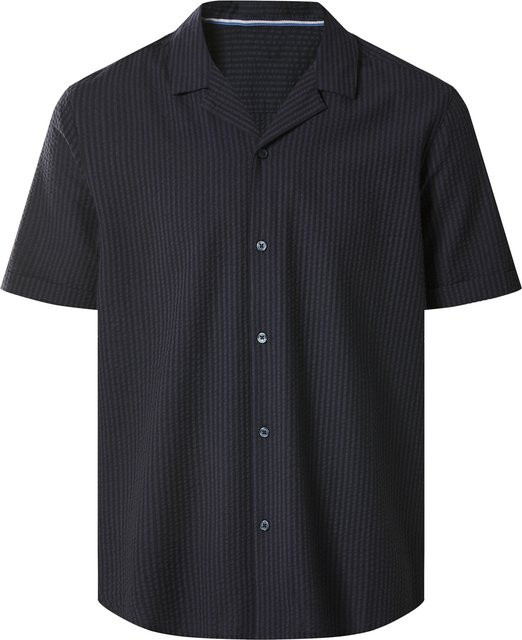 ESMARA Seersucker-Freizeithemd, Navy, Herren, XL - Bild 1