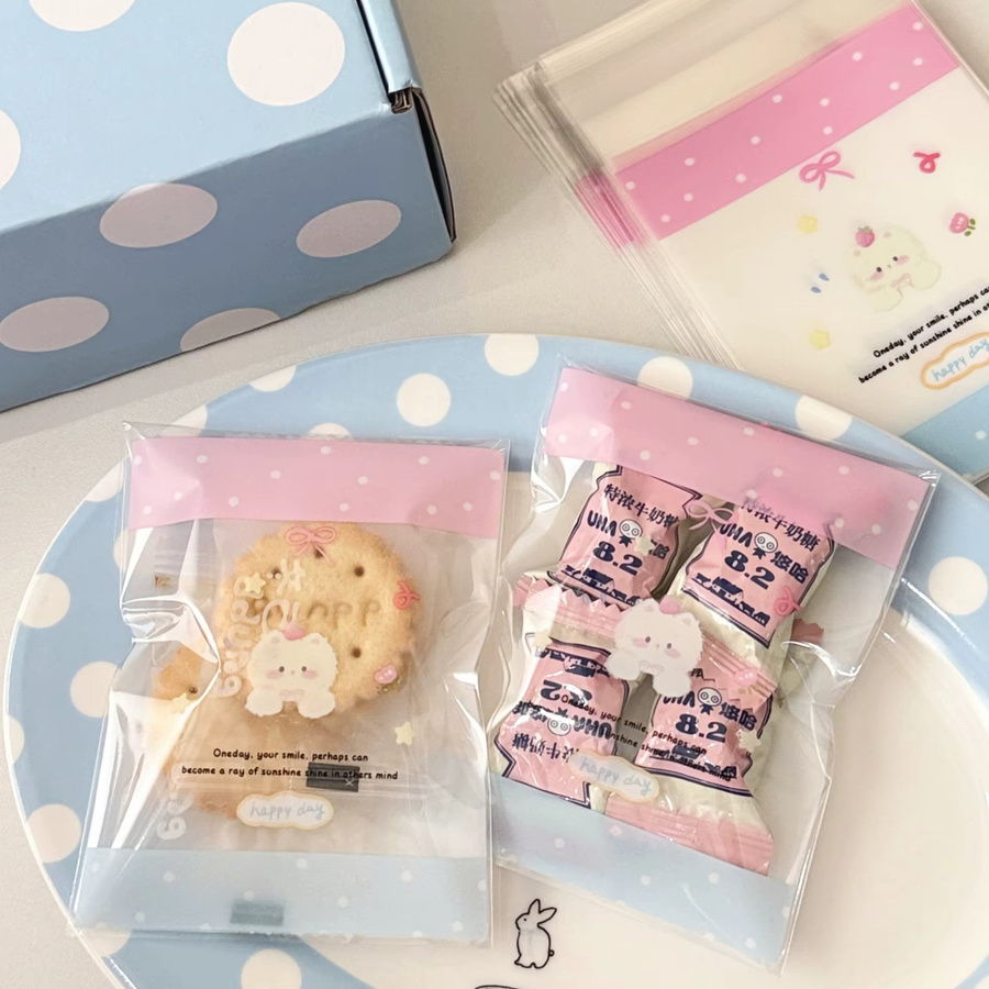Selbstklebende Verpackungsbeutel mit süßen Hunde-Motiven für Planer und kleine Geschenke - Bild 2