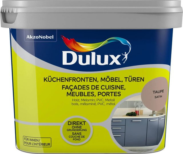 Dulux Fresh Up Lack für Küchen, Möbel und Türen in Taupe, Satin, 0,75 l - Bild 1