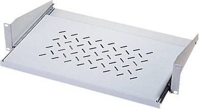 Schneider Electric Actassi 19-Teleskop-Trägerplatte 2HE auf 2 Trägern T250 in Silber/Grau aus Stahl mit einer maximalen Last von 20kg - Bild 1