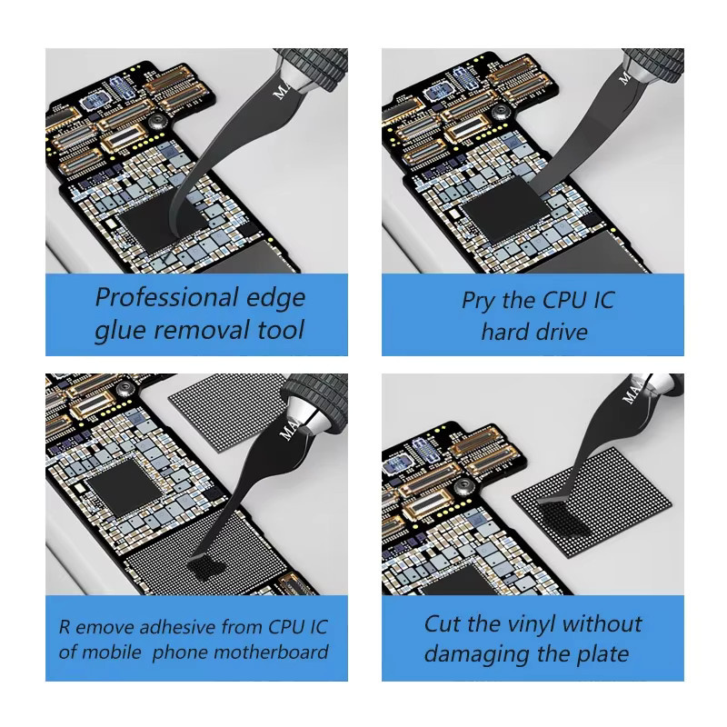 MaAnt Handy Reparatur Werkzeugset aus Carbonstahl in Schwarz für CPU und NAND Chip Entfernung - Bild 3