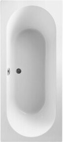 Villeroy & Boch Rechteck-Badewanne O.NOVO in Weiß mit mittig liegendem Ablauf, B/T: 190 x 90 cm - Bild 1