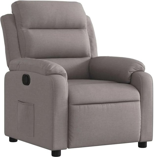 vidaXL Relaxsessel in Taupe aus Stoff mit Armlehnen und manueller Verstellung - Bild 1