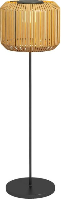 Outsunny Solarleuchte LED aus Edelstahl und Polyrattan in Gelb, B/T/H: 34 x 34 x 130 cm - Bild 1