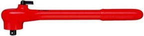 Knipex Umschaltknarre mit Außenvierkant 1/2 Zoll, 265 mm, rot - Bild 1