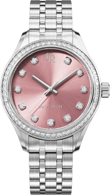 Paul Rich Damenuhr, Quarz, Edelstahl, Pink, 32 mm, 5 ATM - Bild 1