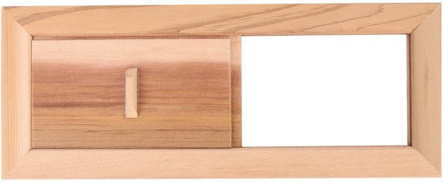 CosyHome Lüftungsgitter aus Zedernholz für Saunaraum und Schwimmbad, Farbe: Braun, B/H: 34,0 x 34,0 cm - Bild 1