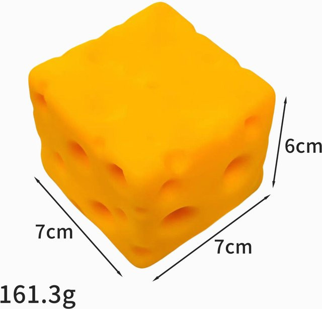 BC Pet Supplies Käse Squishy Fidget, Käse Quetschspielzeug - Bild 1