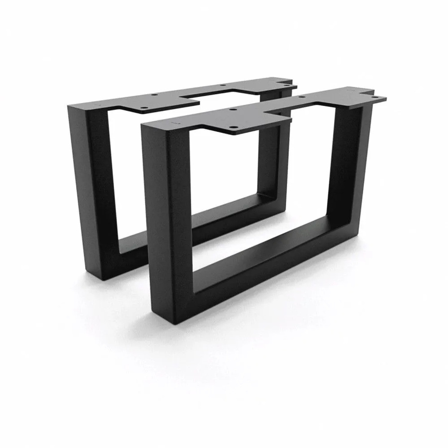 HEVVA Möbelfüße GRAZ 2er Set Schwarz Höhe: 15 cm, Tiefe: 25 cm - Bild 2