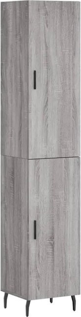 vidaXL Highboard Grau Sonoma B/T/H: 34,5 x 34 x 180 cm - Bild 1