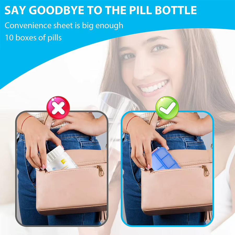 YQQGD Pillen Organizer, Unisex - Bild 3
