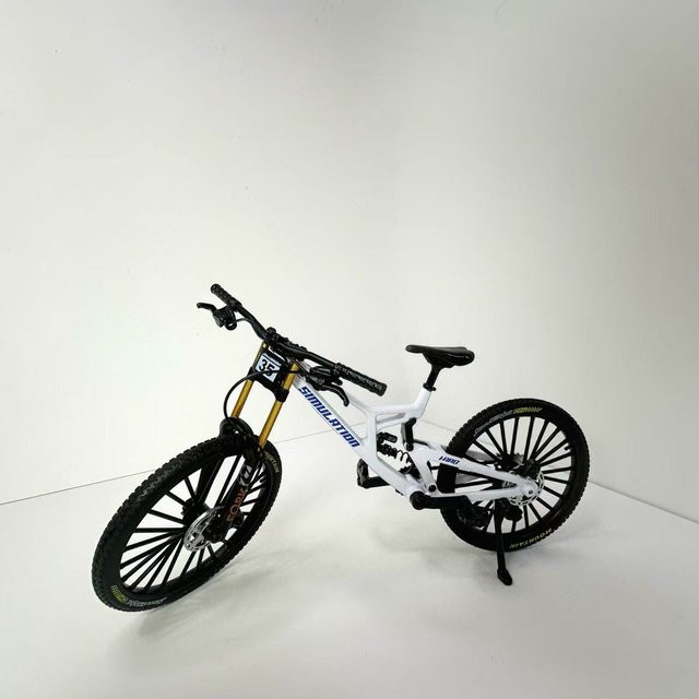 YJLETOY Modell-Legierungsfahrrad, 1:8, Metall, Schwarz - Bild 1