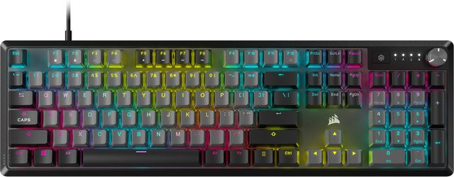 Corsair K70 Core RGB Gaming Tastatur mechanisch QWERTZ DE in Stahlgrau - Bild 1