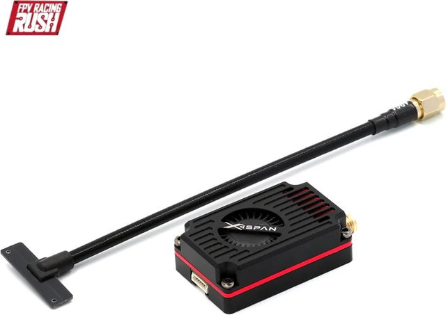 RushFPV XSPAN Breitband-VTX Video-Sender in Schwarz - Bild 1
