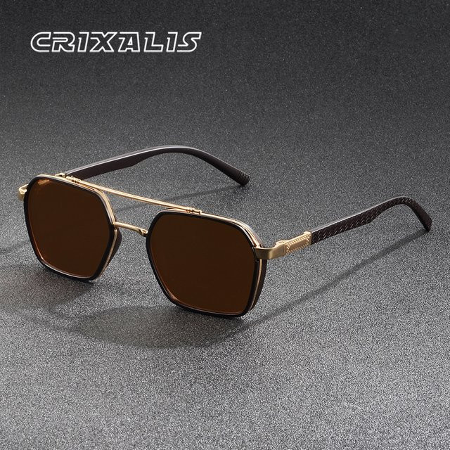CRIXALIS Sonnenbrille Aviator, Metall, Vollrand, polarisiert, Unisex - Bild 1