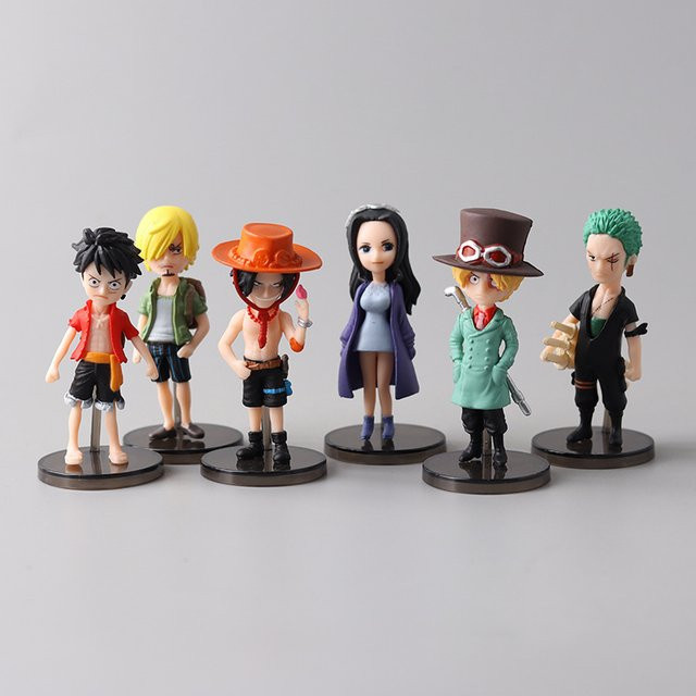 Bandai One Piece Luffy, Actionfigur, 6-teiliges Set, PVC - Bild 1