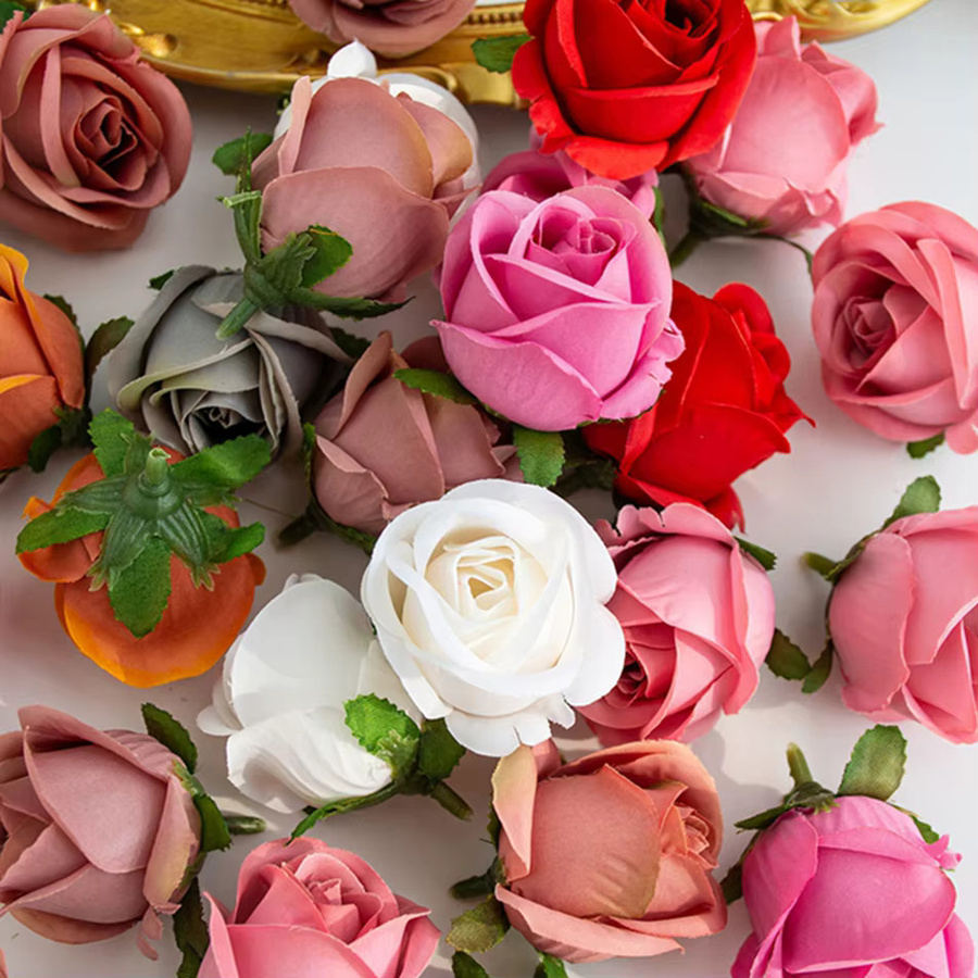 XIAOYINMO Künstliche Seidenrosen in Multicolour für Hochzeit, Valentinstag und DIY-Dekorationen - Bild 3