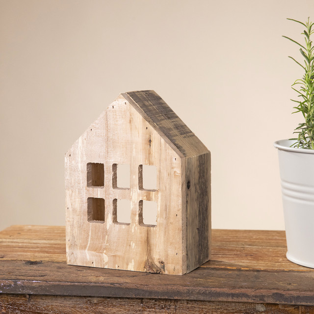 Green Living Holzhaus BLUME2000 in Braun, B/T/H: 21,0 x 15,5 x 10,0 cm - Bild 1