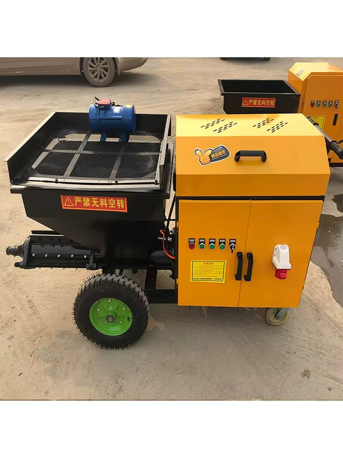 Automatische Mörtel-Injektionsmaschine für Betonmörtel und Gips in Gelb - Bild 4