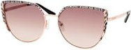 Guess GU 00217 Sonnenbrille, Vollrand, Quadratisch, Metall, Damen, Gold, Braun, Pink - Bild 1