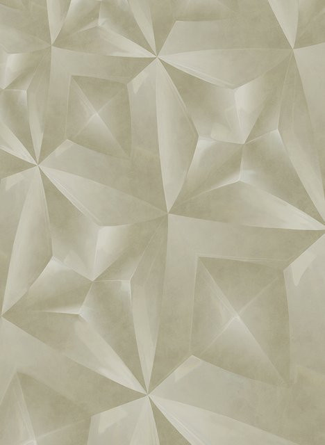 Eijffinger Mural Crystal Tapete in Sage Green mit abstraktem Design aus Vlies - Bild 1