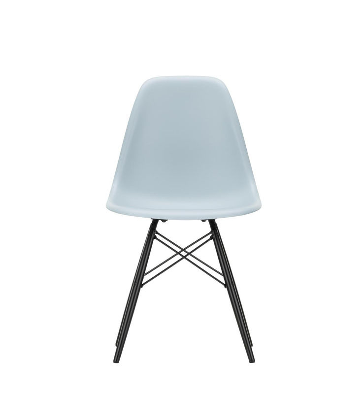 Vitra DSW Eames Plastic Side Chair in Blau aus Kunststoff und Holz mit mattem Finish - Bild 2
