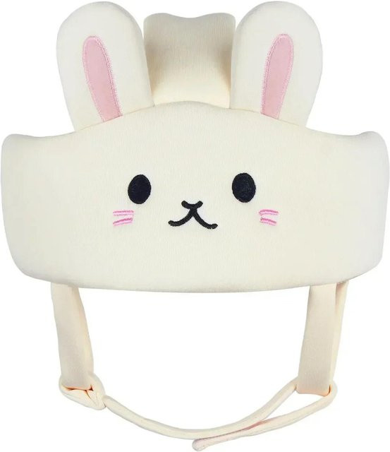 Fashnics Sicherheitshelm für Babys und Kleinkinder als Stoßfänger-Haube zum Krabbeln und Laufenlernen in Weiß - Bild 1