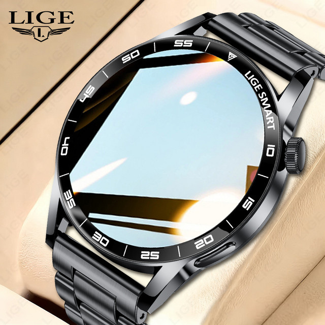 LIGE Smartwatch, Edelstahl, Bicolor, 1,38 Zoll, Unisex - Bild 1