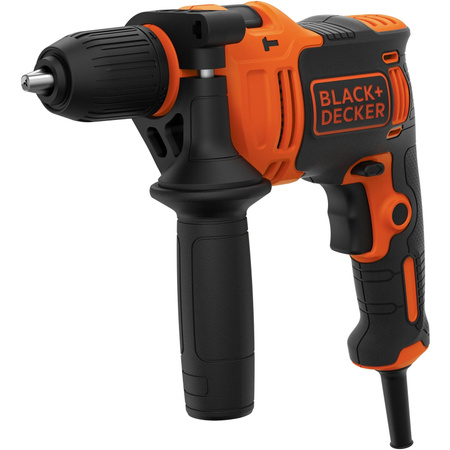 Black+Decker Schlagbohrmaschine BE710-QS in Orange und Schwarz