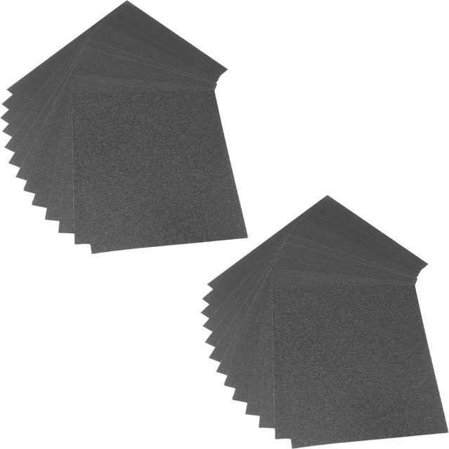 STAHLWERK Schleifpapier Set aus Siliziumcarbid für Holz und Metall in Schwarz und Grau - Bild 1