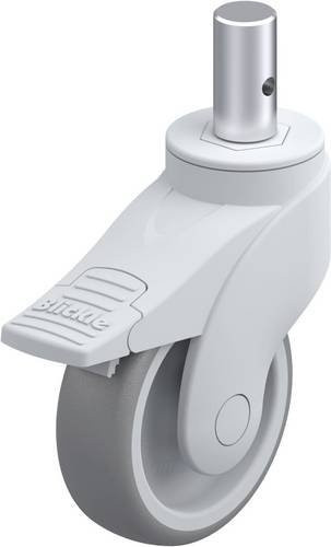 Blickle Kunststoff-Lenkrolle LWG-TPA 101G-FI-ZA55 in Silber/Grau mit 100 mm Rad-Durchmesser und 100 kg Tragfähigkeit - Bild 1