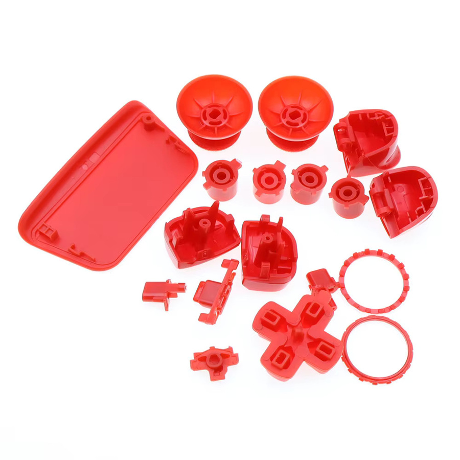TingDong Ersatzteil-Set für PS5 V3.0 BDM-030 Controller in Schwarz mit Joystick-Kappen, Trigger-Tasten und Aktionstasten - Bild 2