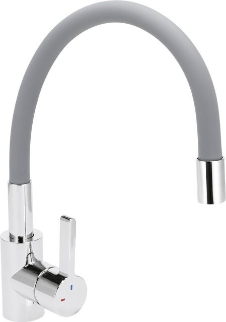 LIVARNO Küchenarmatur mit Einhebelmischer in Grau und Chrom, wassersparend - Bild 1