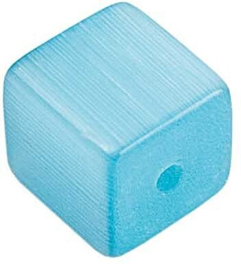 Rico Design Catseye eckig, 6x6mm, 25 Stück, Türkis - Bild 1