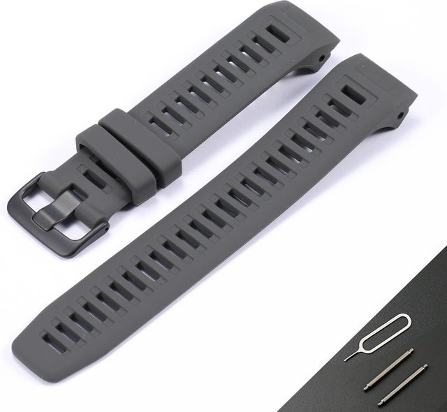 Apinsenda Uhrenarmband Silikon, 22 mm, Schwarz, Herren - Bild 1